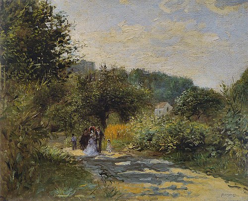 A Road in Louveciennes, 1870, Pierre-Auguste Renoir