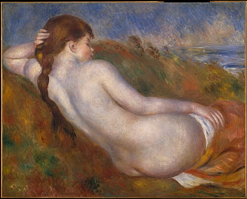 Reclining Nude, 1883, Pierre-Auguste Renoir