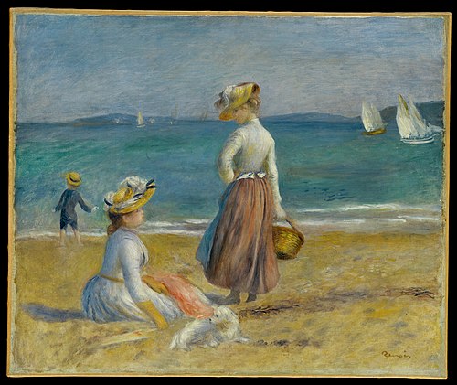 Figures on the Beach, 1890, Pierre-Auguste Renoir