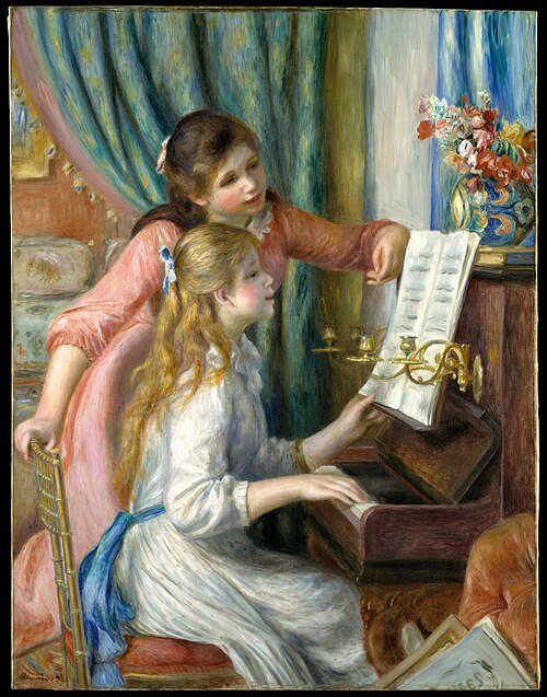 Two Young Girls at the Piano, 1892, Pierre-Auguste Renoir