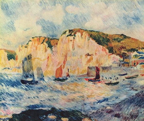 Sea and Cliffs, 1885, Pierre-Auguste Renoir