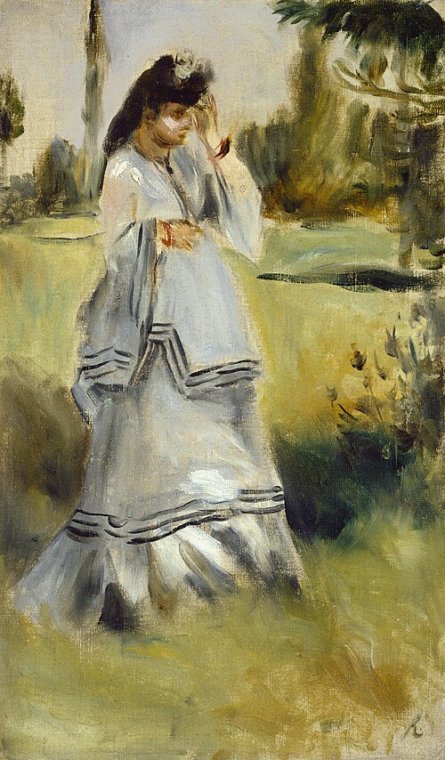 Woman in a Park, 1866, Pierre-Auguste Renoir