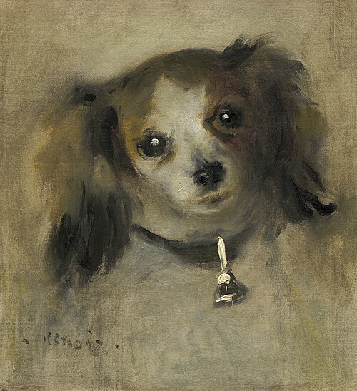 Head of a Dog, 1870, Pierre-Auguste Renoir