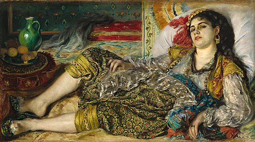 Odalisque, 1870, Pierre-Auguste Renoir