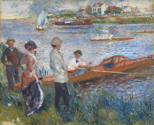 Oarsmen at Chatou, 1879, Pierre-Auguste Renoir
