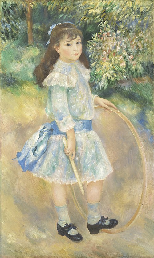 Girl with a Hoop, 1885, Pierre-Auguste Renoir