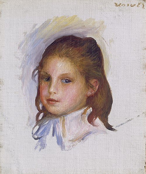 Child with Brown Hair, 1887, Pierre-Auguste Renoir