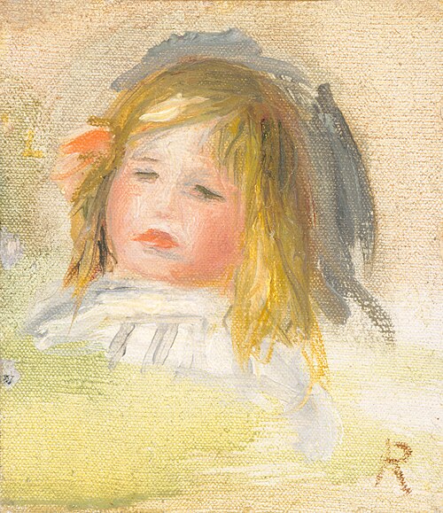 Child with Blond Hair, 1897, Pierre-Auguste Renoir
