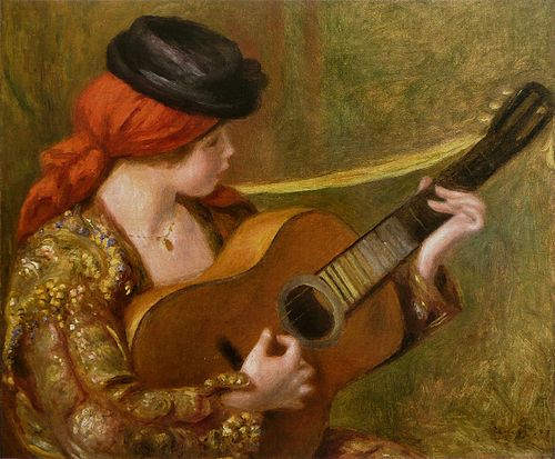 Young Spanish Woman with a Guitar, 1898, Pierre-Auguste Renoir
