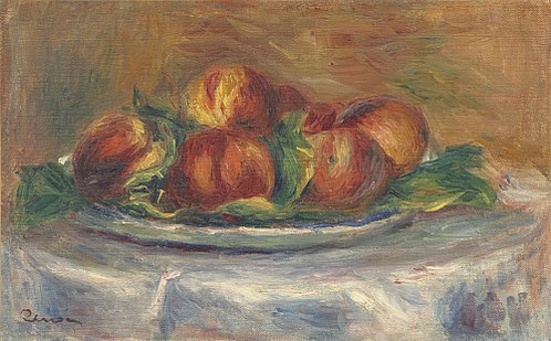 Peaches on a Plate, 1902, Pierre-Auguste Renoir