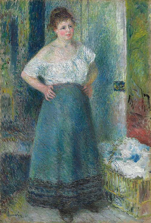 The Laundress, 1877, Pierre-Auguste Renoir