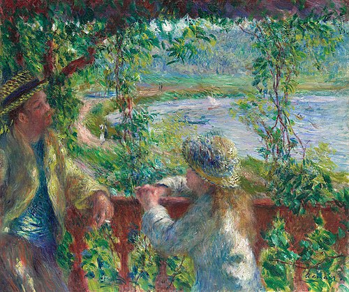 Near the Lake, 1880, Pierre-Auguste Renoir