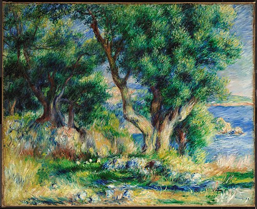 Landscape on the Coast, near Menton, 1883, Pierre-Auguste Renoir
