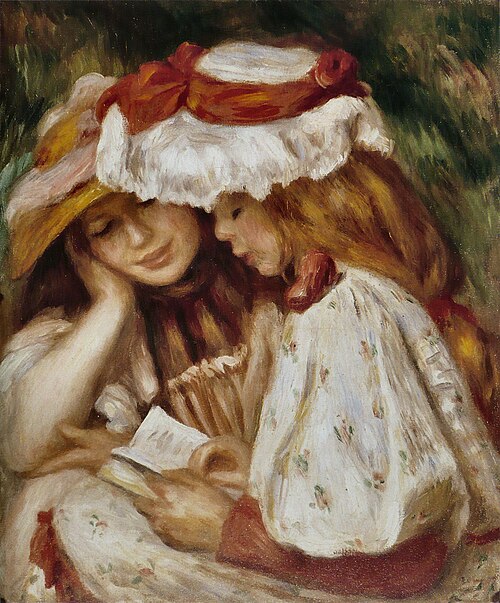Two Girls Reading, 1890, Pierre-Auguste Renoir