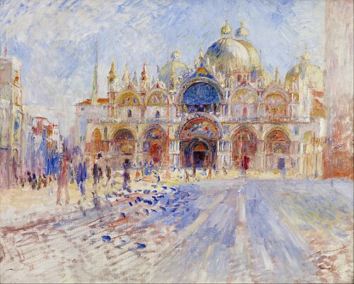The Piazza San Marco, Venice, 1881, Pierre-Auguste Renoir