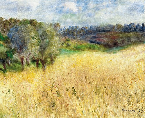 Wheatfield, 1879, Auguste Renoir