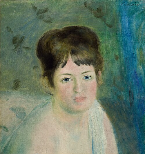 Head of a Woman, 1876, Pierre-Auguste Renoir