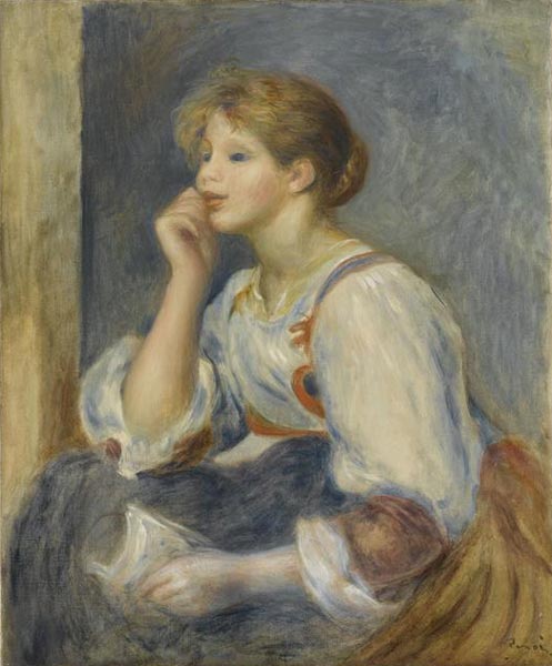 Femme à la lettre, 1890, Pierre-Auguste Renoir