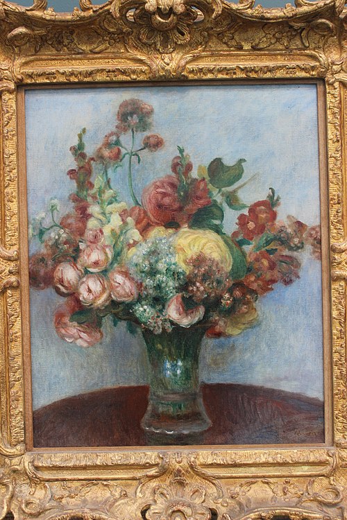 Flowers in a vase, 1898, Pierre-Auguste Renoir