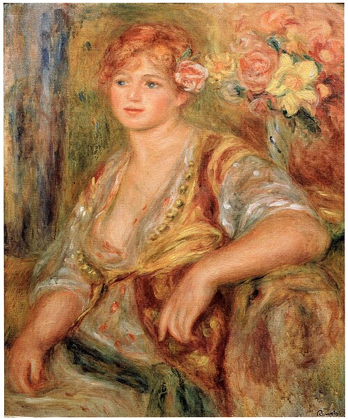 Blonde à la rose, 1915, Auguste Renoir