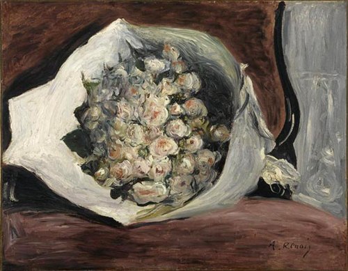 Bouquet dans une loge, 1880, Pierre-Auguste Renoir