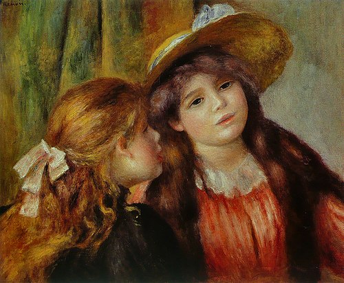 Portrait de deux fillettes by Pierre-Auguste Renoir, 1890, Pierre-Auguste Renoir
