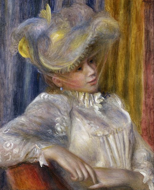 Woman with a Hat, 1891, Auguste Renoir