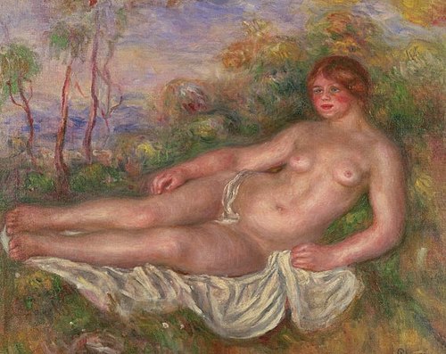 Baigneuse allongée, 1906, Auguste Renoir