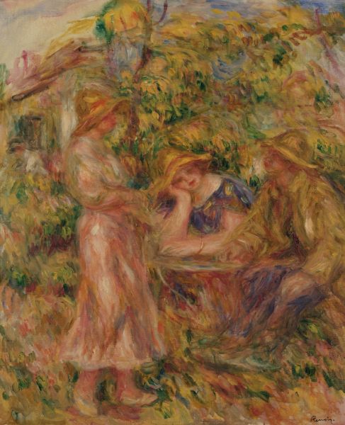 Trois figures dans un paysage, 1916, Auguste Renoir