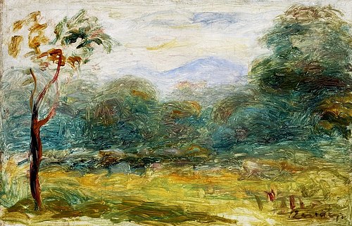 Landscape in Southern France (Cagnes)., 1912, Pierre-Auguste Renoir