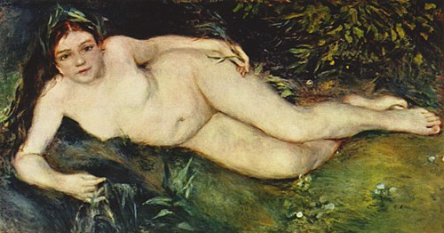 A Nymph by a Stream, 1850, Pierre-Auguste Renoir