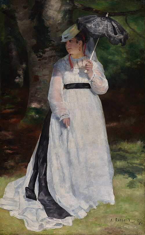Lise à l'ombrelle, 1867, Auguste Renoir