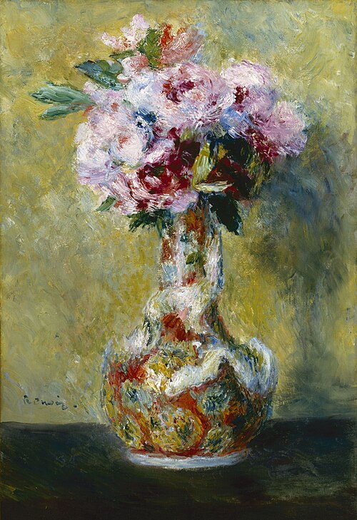 Bouquet in a Vase, 1878, Pierre-Auguste Renoir