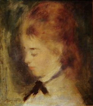 Retrato de mujer, , Pierre-Auguste Renoir
