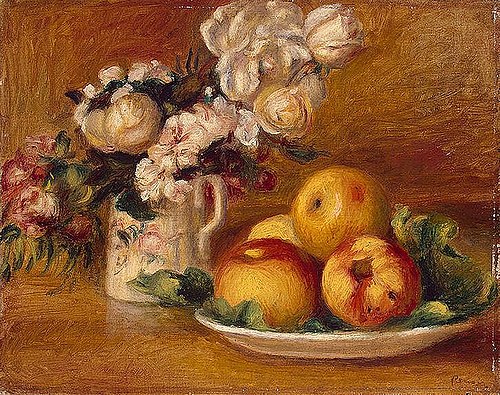 Apples and Flowers, 1895, Pierre-Auguste Renoir