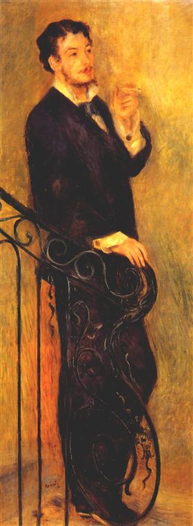 Man on a Staircase, 1876, Pierre-Auguste Renoir