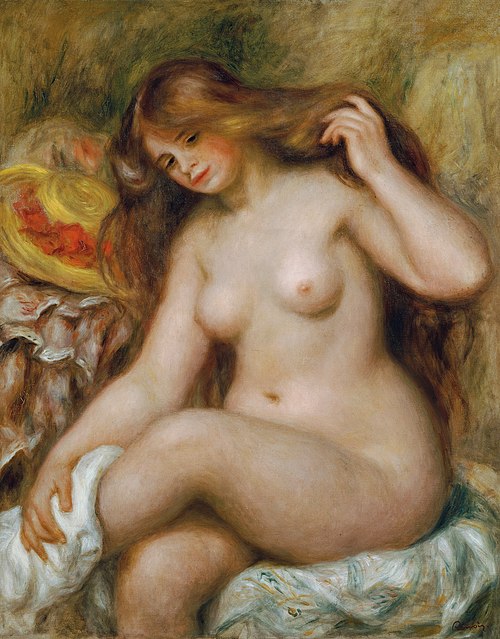 Badende mit blondem, offenem Haar, 1903, Pierre-Auguste Renoir