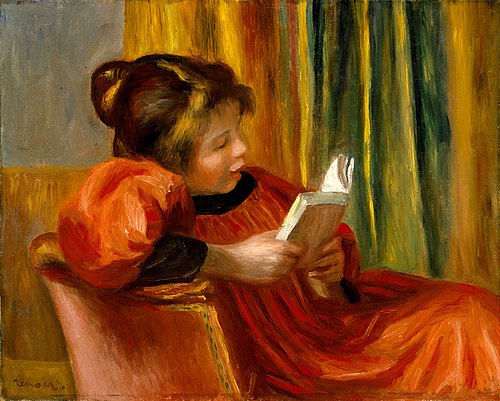 Girl Reading, 1890, Auguste Renoir