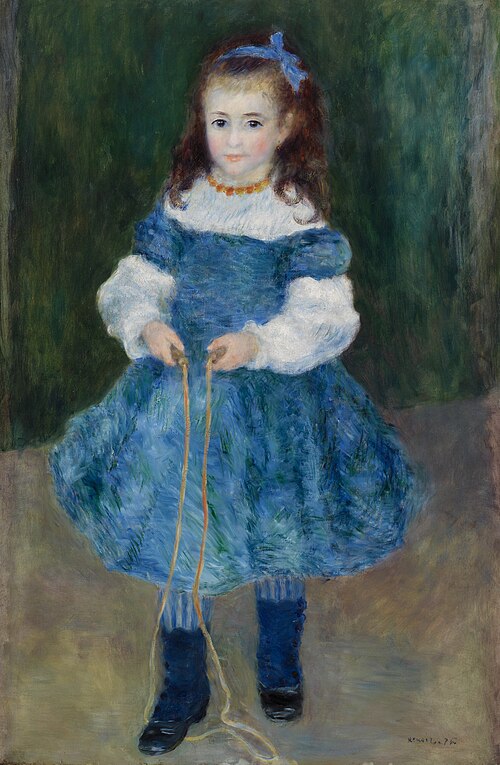 Girl with a Jump Rope (Portrait of Delphine Legrand), 1876, Auguste Renoir