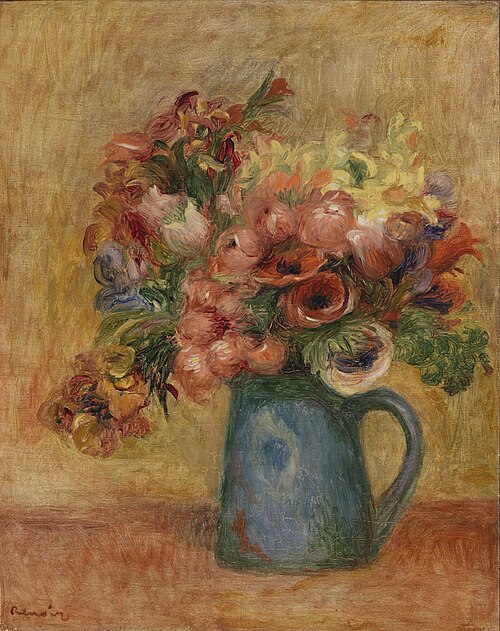 Vase of Flowers (Vase de fleurs ), 1889, Auguste Renoir