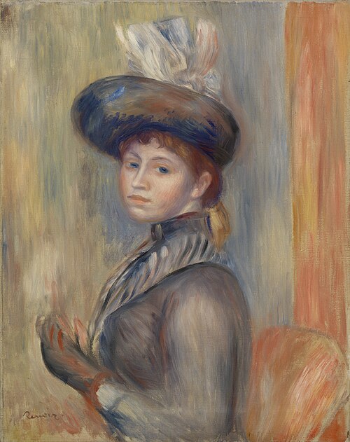 Girl in Gray-Blue, 1889, Auguste Renoir