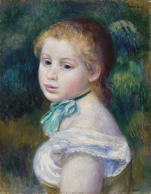 Head of Young Girl (Tête de jeune fille), 1885, Auguste Renoir