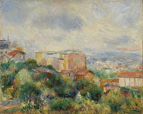 View From Montmartre (Vue de Montmartre), 1892, Auguste Renoir