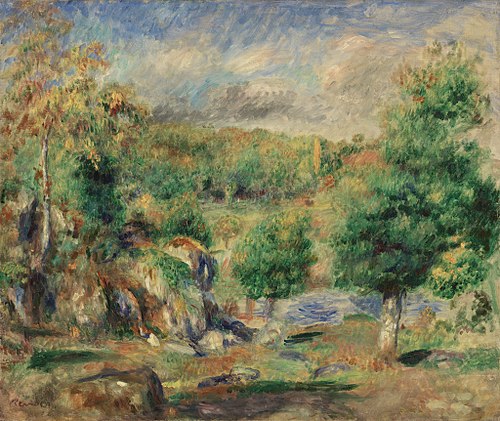 Chestnut Trees, Pont-Aven (Châtaigniers, Pont-Aven), 1892, Auguste Renoir