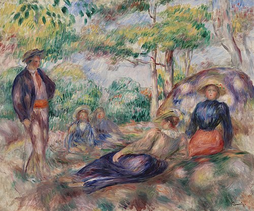 Resting in the Grass (Le Repos sur l'herbe), 1893, Pierre-Auguste Renoir