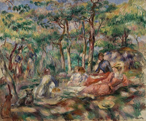 Picnic (Le Déjeuner sur l'herbe), 1893, Pierre-Auguste Renoir