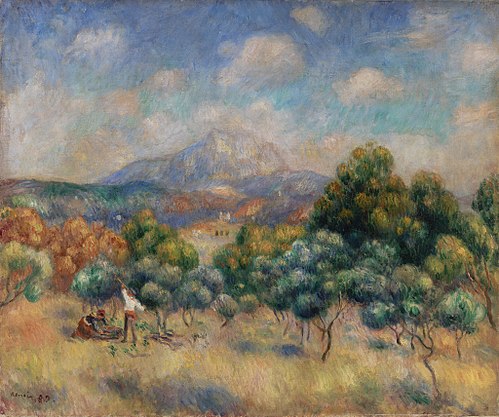 Montagne Sainte-Victoire (Paysage), 1889, Pierre-Auguste Renoir