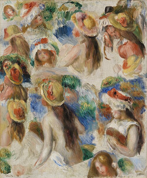 Study of Heads (Étude de têtes), 1890, Pierre-Auguste Renoir