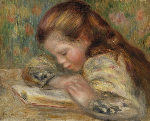 Child Reading (Enfant lisant), , Pierre-Auguste Renoir