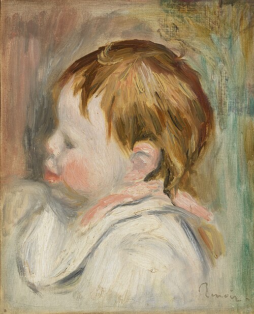 Baby's Head (Tête d'enfant, profil à gauche), 1895, Pierre-Auguste Renoir